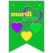 Mardi Gras Party viert carnaval in New Orleans Vlaggetjes (Derde vlag)