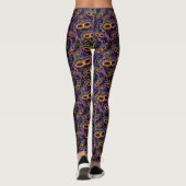 Mardi Gras-patroon Leggings (Achterkant)