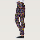 Mardi Gras-patroon Leggings (Links)