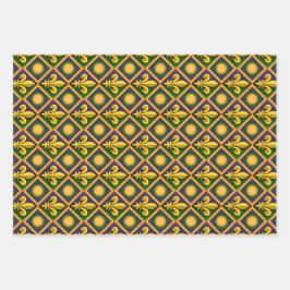 Mardi gras patroon met gouden vloour-de-lis inpakpapier vel