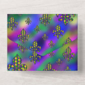 Mardi Gras Pattern All In One Uitnodiging (Achterkant)