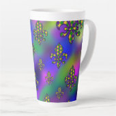 Mardi Gras Pattern Latte Mok (Rechterhoek)