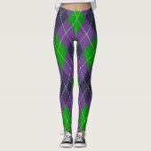 Mardi Gras Pattern mardi-gras Leggings (Voorkant)