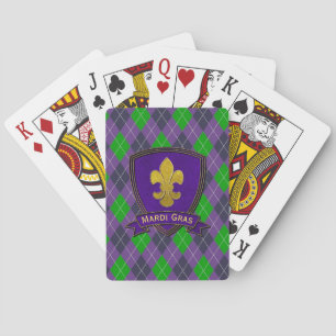 Mardi Gras Pattern mardi-gras Pokerkaarten