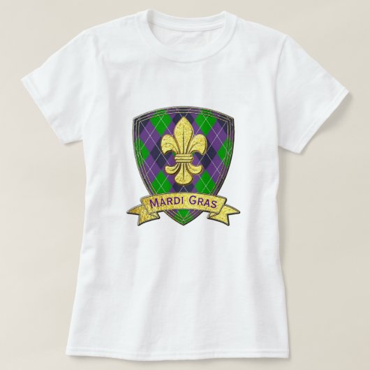 Mardi Gras Pattern mardi-gras T-shirt (Design voorkant)