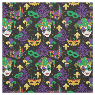 Mardi Gras Pattern Stof