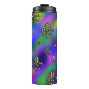 Mardi Gras Pattern Thermosbeker