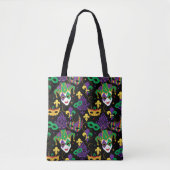 Mardi Gras Patterned Tote Bag (Voorkant)