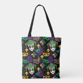 Mardi Gras Patterned Tote Bag (Achterkant)