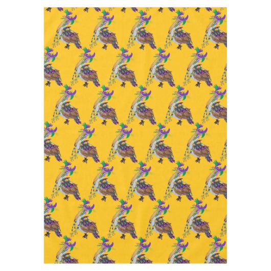 Mardi Gras Pelican Holiday party Tafelkleed (Voorkant)