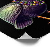 Mardi Gras Pelican Louisiana Parade Dierenvriend M Poster (Hoek)