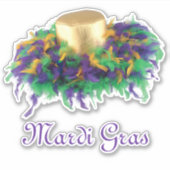Mardi Gras Pet Sticker (Voorkant)
