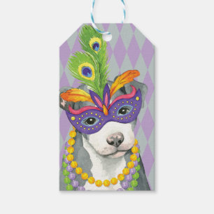 Mardi Gras Pit Bull Cadeaulabel