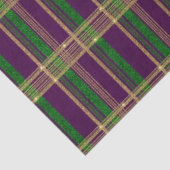 Mardi Gras Plaid Tissuepapier (Detail)