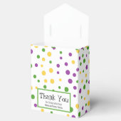 Mardi Gras Polka Dot Birthday Favor Box Bedankdoosjes (Geopend)