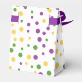 Mardi Gras Polka Dot Birthday Favor Box Bedankdoosjes (Achterkant)