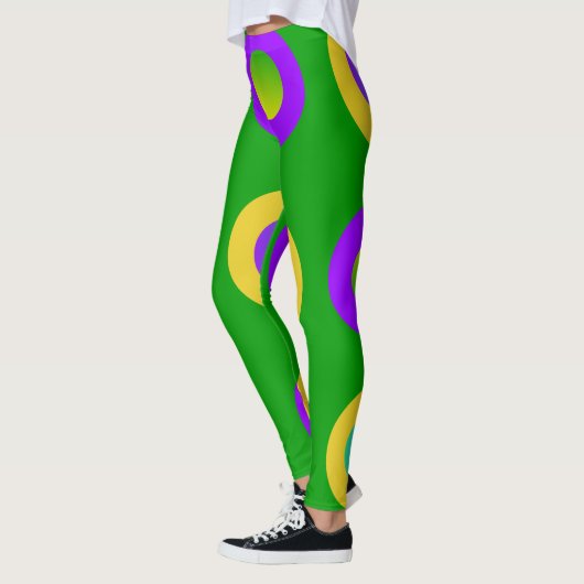 Mardi Gras Polka Dots Leggings (Links)