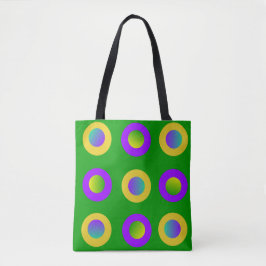 Mardi Gras Polka Dots Tote Bag