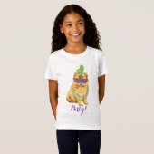 Mardi Gras Pomeranian T-shirt (Voorkant volledig)