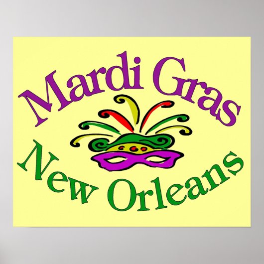 Mardi Gras Poster (Voorkant)