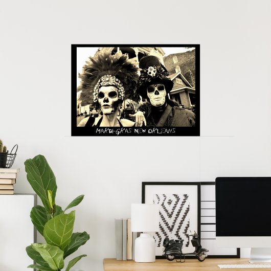 Mardi-Gras Poster (Thuiskantoor)