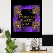 Mardi Gras Poster (Thuiskantoor)