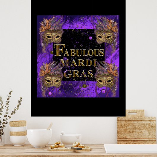 Mardi Gras Poster (Keuken)