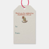 Mardi Gras Poster Cadeaulabel (Achterkant)