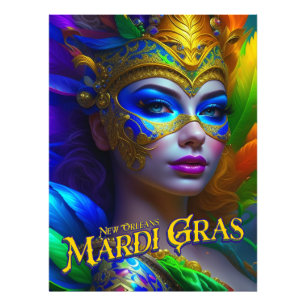 Mardi Gras Poster Uitnodigingen