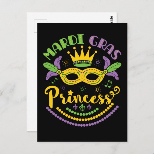 Mardi Gras Princess Briefkaart (Voorkant / Achterkant)
