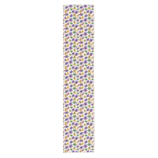 Mardi Gras Print Korte Tafelloper (Voorkant)