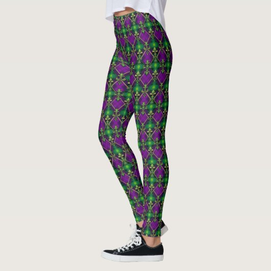 Mardi Gras Print Leggings (Links)