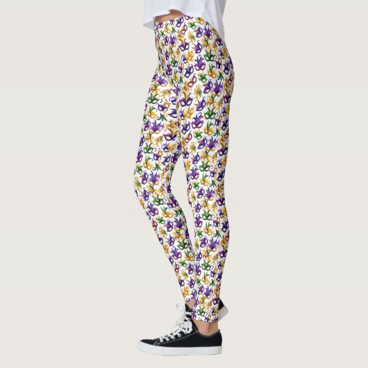 Mardi Gras Print Leggings (Links)