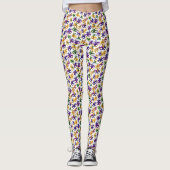 Mardi Gras Print Leggings (Voorkant)
