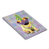 Mardi Gras Pug Notitieboek (Rechterzijde)