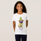 Mardi Gras Pug T-shirt (Voorkant volledig)