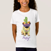 Mardi Gras Pug T-shirt (Voorkant)