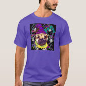 MARDI GRAS PUG T-SHIRT (Voorkant)