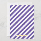 Mardi Gras Queen Baby shower Invitation Kaart (Achterkant)