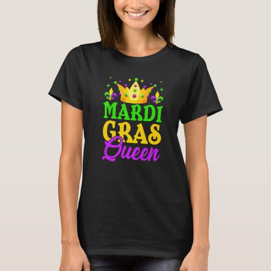 Mardi Gras Queen Carnivals Festival Women Costume  T-shirt (Voorkant)