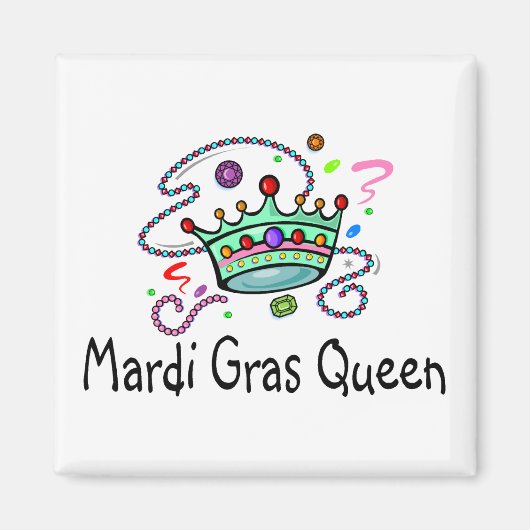 Mardi Gras Queen Magneet (Voorkant)