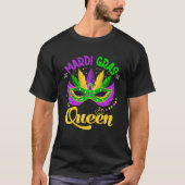 Mardi Gras Queen Mardi Gras Mam Fat Bead Dinsdag T-shirt (Voorkant)