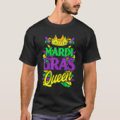 Mardi Gras Queen Mask Party New Orleans Carnaval S T-shirt (Voorkant)