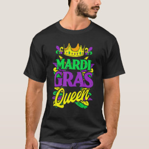 Mardi Gras Queen Mask Party New Orleans Carnaval S T-shirt