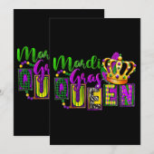 Mardi Gras Queen Parade Costume Kaart (Voorkant / Achterkant)