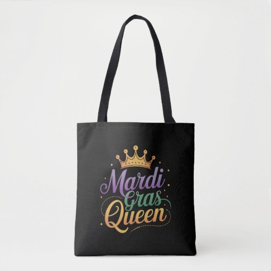Mardi Gras Queen Parade Costume Party Tote Bag (Voorkant)
