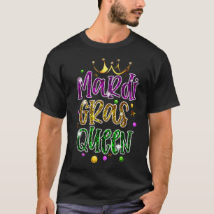 Mardi Gras Queen Parade Costume Party Women Gift M T-shirt