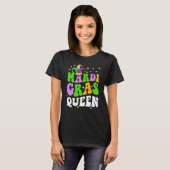 Mardi Gras Queen Party New Orleans Carnaval T-shirt (Voorkant volledig)