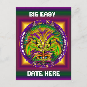 Mardi Gras Queen Style 2 Uitzicht Notes Plough Briefkaart