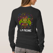 Mardi Gras Queen Style Dark Uitzicht Notes Plough T-shirt (Achterkant)